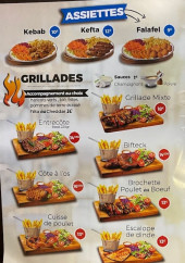 Menu Le Pera - Les assiettes et grillades