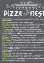 Menu Pizza fiesta - Pizzas