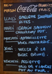 Menu Le bistro du coin - Un exemple de plats de la semaine