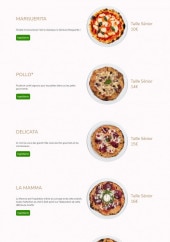 Menu La Mamma - Les pizzas