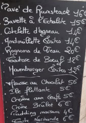 Menu Les Halles - La carte