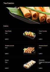 Menu Miam Jap x Thai - Les entrées