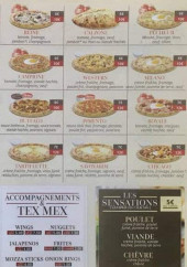 Menu Family's Pizza - autres pizzas et tex mex