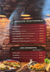 Menu Köz Urfa - Les plats traditionnels et desserts