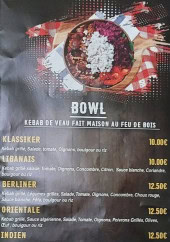 Menu La Roti's - Les bowls