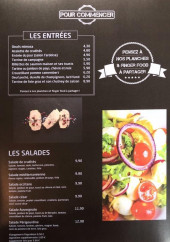Menu La Fabrik - Les entrées et salades