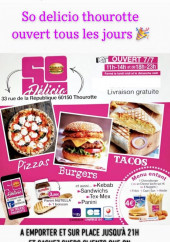 Menu So delicio - Carte et menu So delicio thourotte