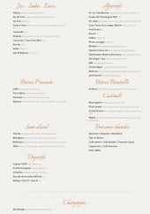 Menu L'Eden - Jus, sodas, eaux,...