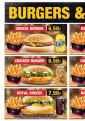Menu Aux Delices - Les burgers et bagels