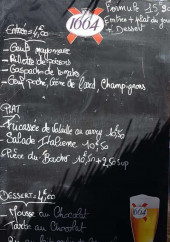Menu Le St Tropez - Exemple de menu