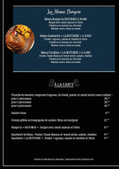 Menu La Rotonde - La carte