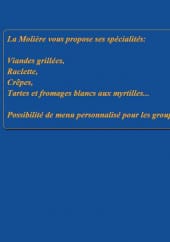 Menu La Molière - Les spécialités 