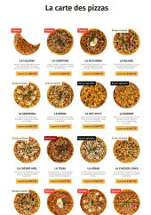 Menu Mosaique pizza - Les pizzas