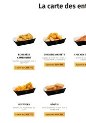 Menu Mosaique pizza - Les entrées