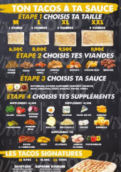 Menu Taste It - Les tacos