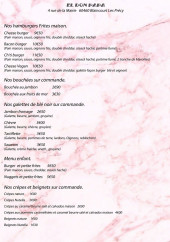 Menu El Don Papa Blaincourt - burgers, galettes et menus enfants