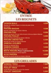 Menu Lal Qila - Les beignets, grillades et salades