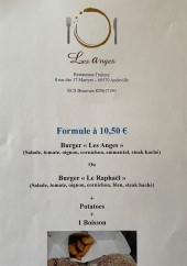 Menu Restaurant les anges - Formule à 10.5€