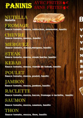 Menu Méditerranée - Les paninis, barquettes, ...