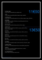 Menu Le Convivial - Les pizzas classiques (suite)