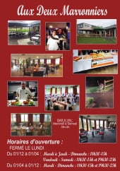 Menu Aux Deux Marronniers - Carte et menu Aux Deux Marronniers Cauvigny