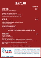 Menu Aux Deux Marronniers - Entrées, plats, desserts,....