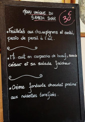 Menu Le Café du Commerce - Un exemple de menu du jour