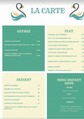 Menu Restaurant du Cygne - La carte