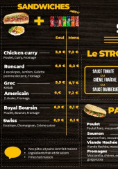 Menu Lini pizza - Les sandwichs, burgers, …