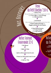 Menu Le foucrêpe's - Les menus