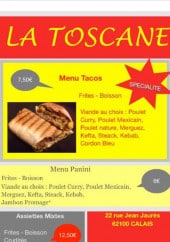 Menu La toscane - Les formules menus