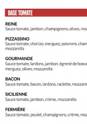 Menu Pizzassino - Les pizzas