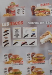 Menu Anatolie - Les tacos et burgers