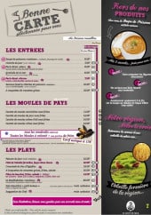 Menu Le loup de Mer - Entrées, plats, moules de pays,.......