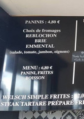Menu Burgers Fermiers - Les paninis, les burgers,....
