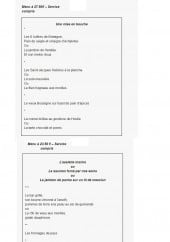 Menu Le Normandy - Le menu à 27,5€ et 23,5€