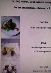 Menu Le relais de la côte d'opale - Le menu
