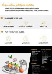 Menu Crêpe Touch - Les crêpes salées et galettes personnalisé