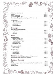 Menu La Mijotière - les champagnes, bières et planches apéro