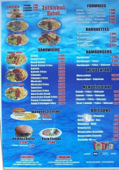 Menu Marquise Kebab - Les formules, sandwichs et boissons, ...