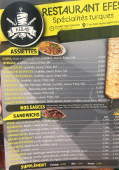 Menu Efes - Les assiettes et sandwichs