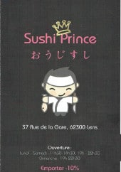 Menu Sushi Prince - Carte et menu Sushi Prince Lens