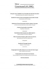 Menu La Ferme Gourmande - Le menu gourmand