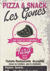 Menu Les Gones - Carte et menu Les Gones audruicq