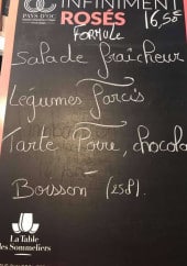 Menu Beau Soleil - Exemple de menu