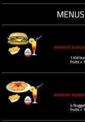 Menu Hollywood Burger - Menu enfant