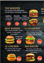 Menu Fresh Burger Billy - Fresh burgers