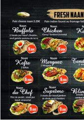 Menu Fresh Burger Billy - Fresh naan et naan sucre