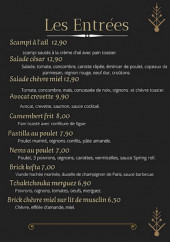 Menu Le méditerranée - Les entrées