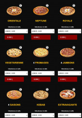 Menu Be Bop City - Menu pizza au sauce tomate page 2